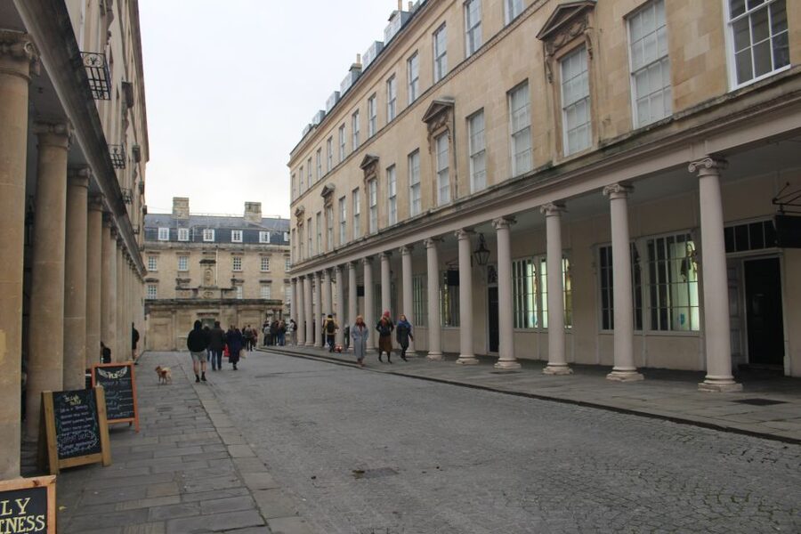 Bath: Bridgerton Filming Locations Walking Tour with Music - Royal Crescent and the view beyond the show