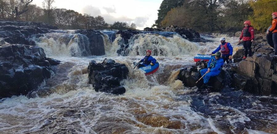 Bowlees: Guided White Water Tubing Adventure - Walking the Pennine Way to the river