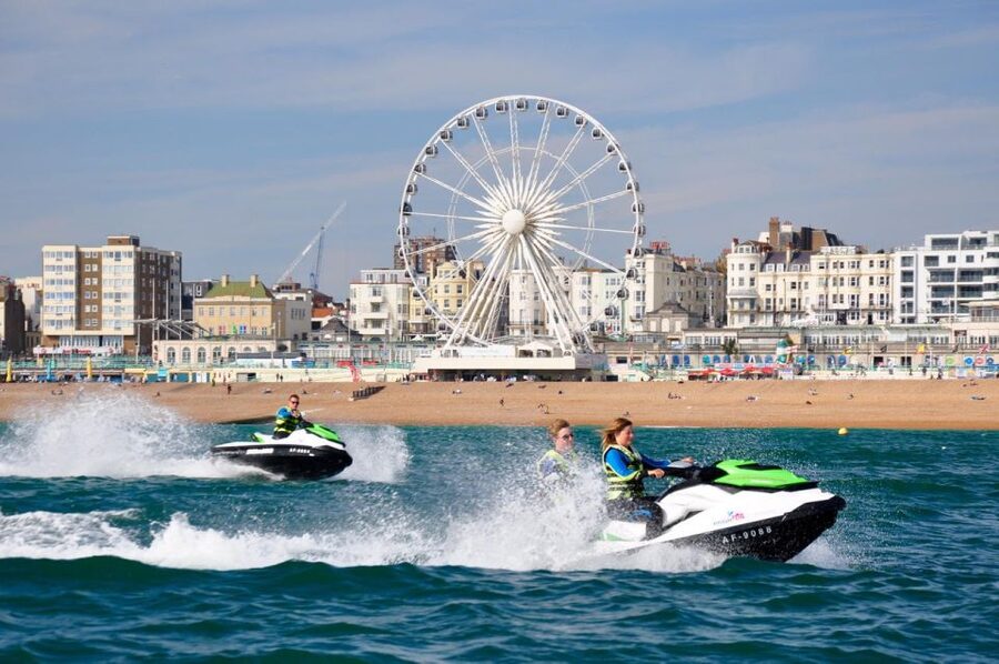 Brighton: Jetski Ride - The Brighton Piers run