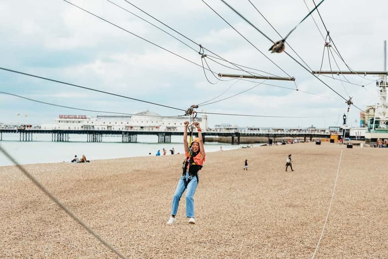 Brighton: Zip Wire Experience Ticket - The flight and the landing