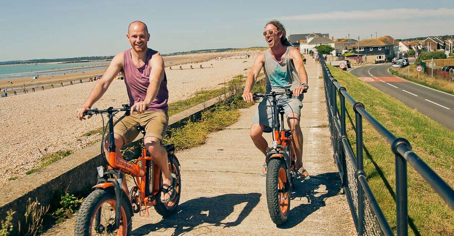 Camber Sands: Fat Tyre Ebike Hire - Starting beside the sands