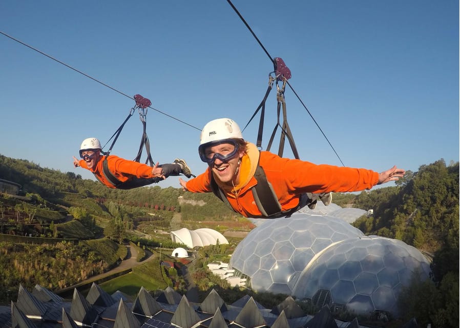 Cornwall: Eden Project Zip Wire Experience - What happens from check-in to launch