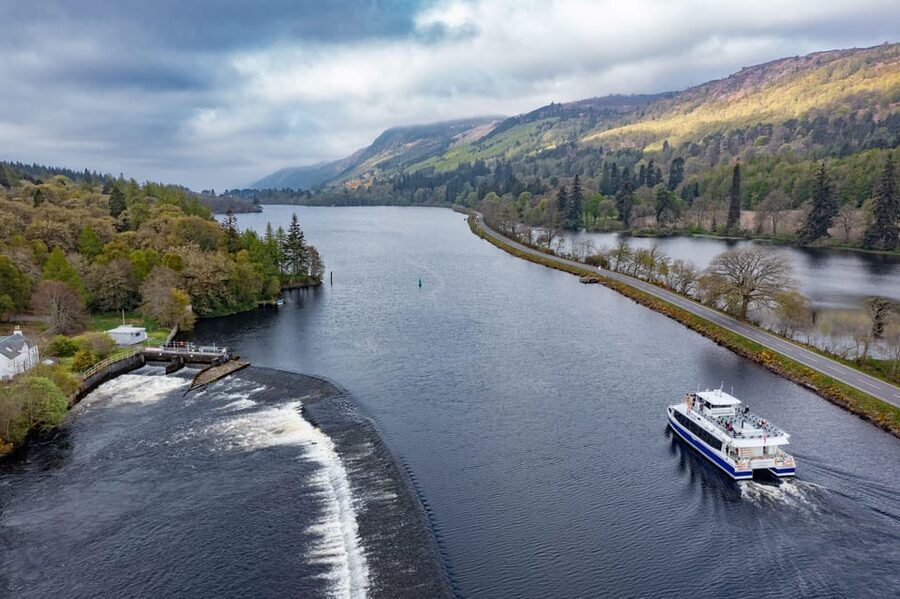 Dochgarroch: Caledonian Canal and Loch Ness 50min Cruise - The moment Loch Ness opens in front of you