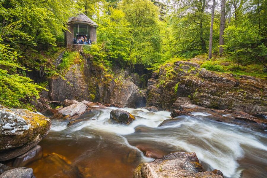 From Edinburgh: Full Day Scottish Highlands and Whisky Tour - The Hermitage is the quiet highlight