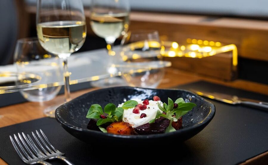 Gastronomic 6-course fine-dining dinner on Luxury London Bus - Dietary needs require a phone call