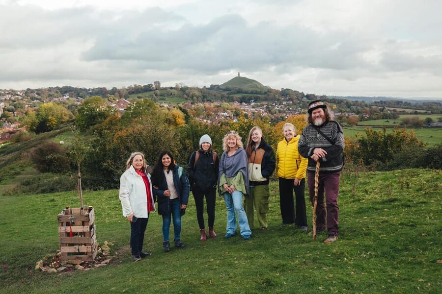 Glastonbury Day Tour - ‘The Quest’ - Magdalene, King Arthur - Climbing Glastonbury Tor for the final view