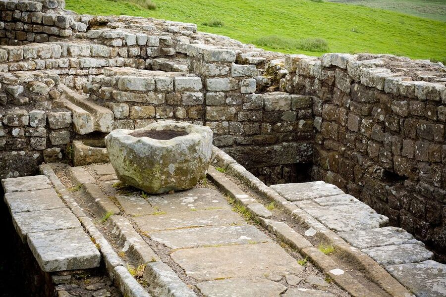 Hadrian's Wall: Housesteads Roman Fort Entry Ticket - The Commanders House, granaries, and communal toilets