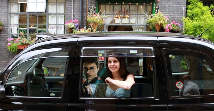 Harry Potter film locations Tour in London - Why a London taxi works for a Potter tour