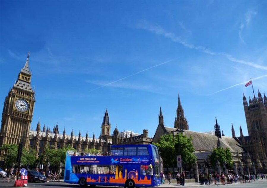Hop-on Hop-off London Bus Tour & The London Eye - The Thames boat ride between two piers