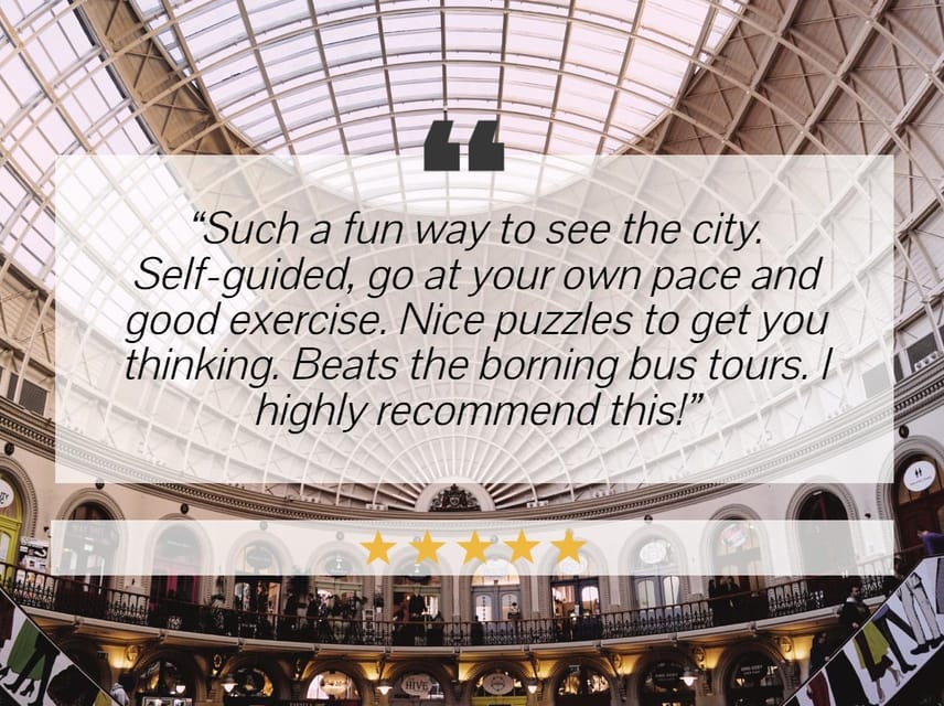 Leeds: City Walking Tour & Exploration Game - A realistic look at the 2.2-mile route