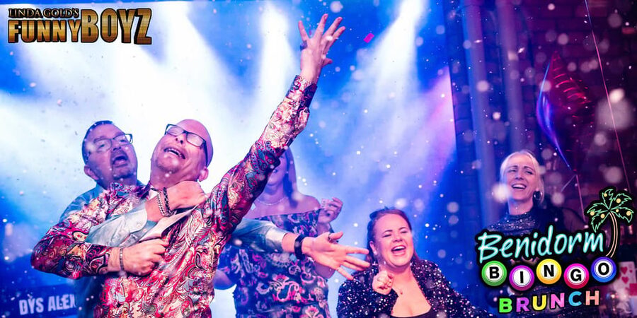 Liverpool: FunnyBoyz Benidorm Bingo Bottomless Brunch - Musical bingo, Spin the Wheel, and stage challenges