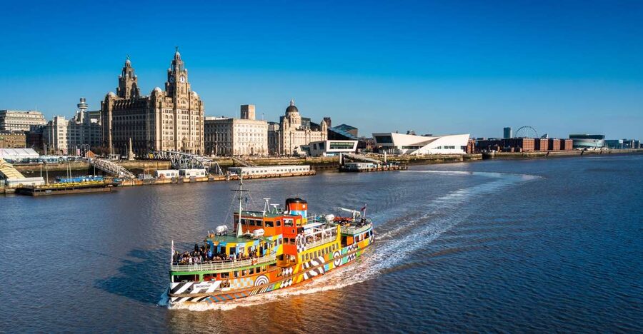 Liverpool: River Cruise and Hop-On Hop-Off Bus Tour - Royal Albert Dock from land and water
