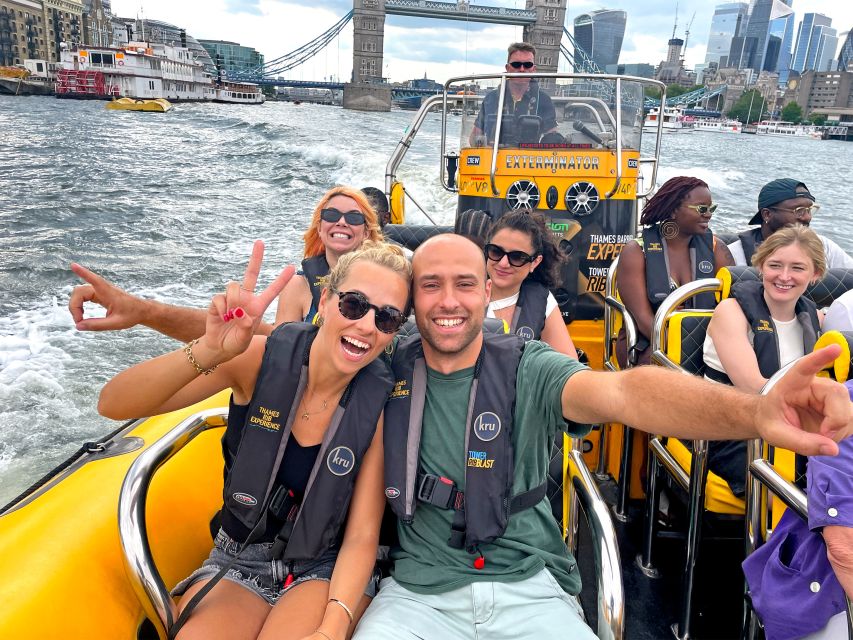 London: 70-Minute Thames Barrier Speedboat Tour - The slow sightseeing section through central London
