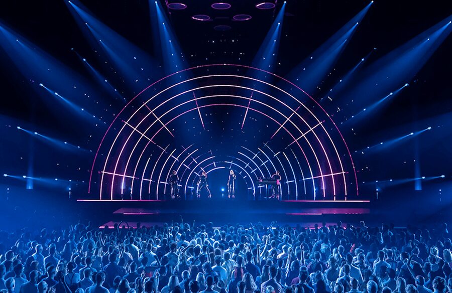 London: ABBA Voyage Dance Floor Ticket - Lighting, pyrotechnics, and the scale of the show