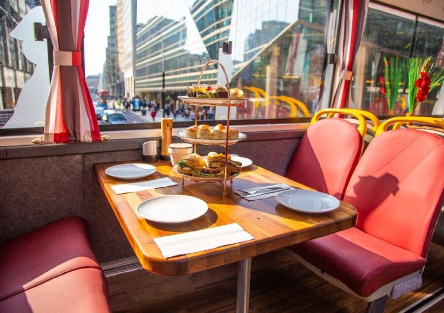 London: Afternoon Tea Bus with a Glass of Prosecco - Who will enjoy this bus most?