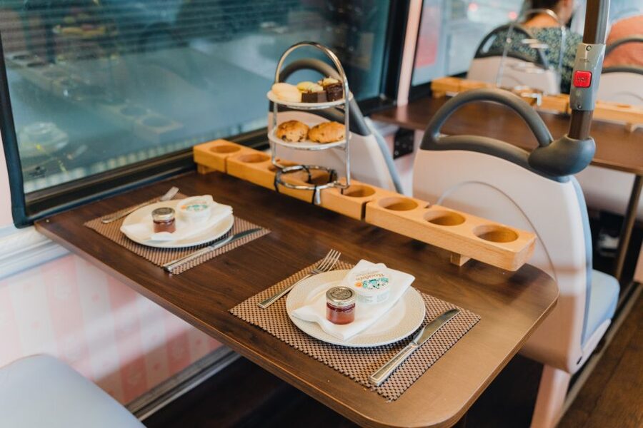 London: Afternoon Tea Bus with a Glass of Prosecco - Food, tea, and the Prosecco choice