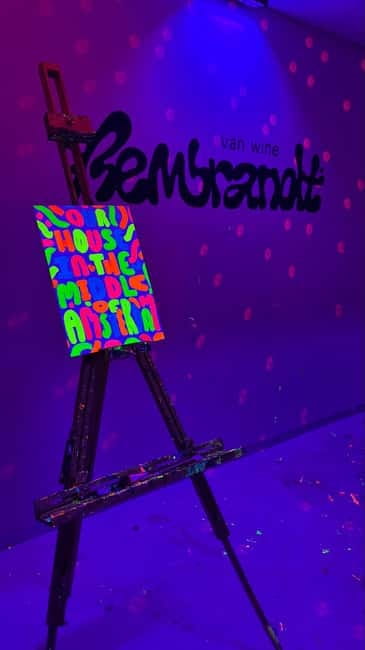 London: Bottomless Sip & Paint in the Dark - What you take home at the end