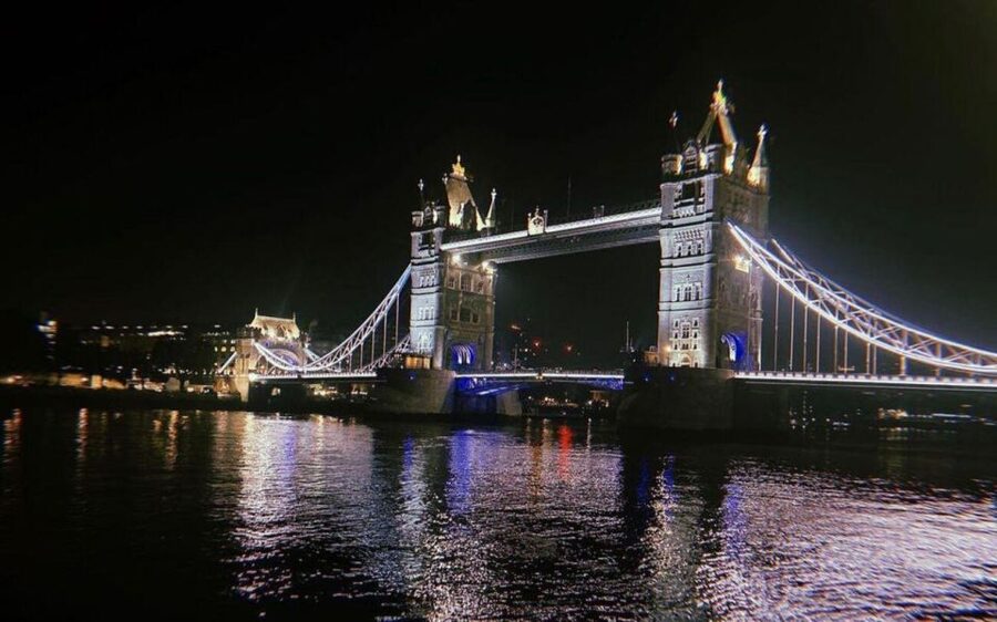 London Bridges Night Time Light Private Tour - Millennium Bridge shows London’s modern side