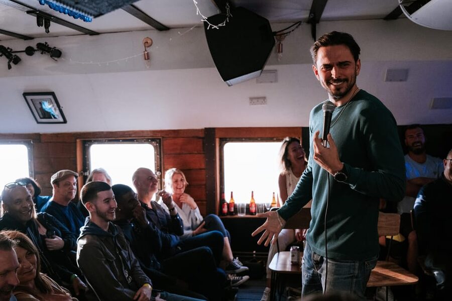 London: Dark Comedy on Iconic Battersea Barge - Who will enjoy this Battersea comedy night?