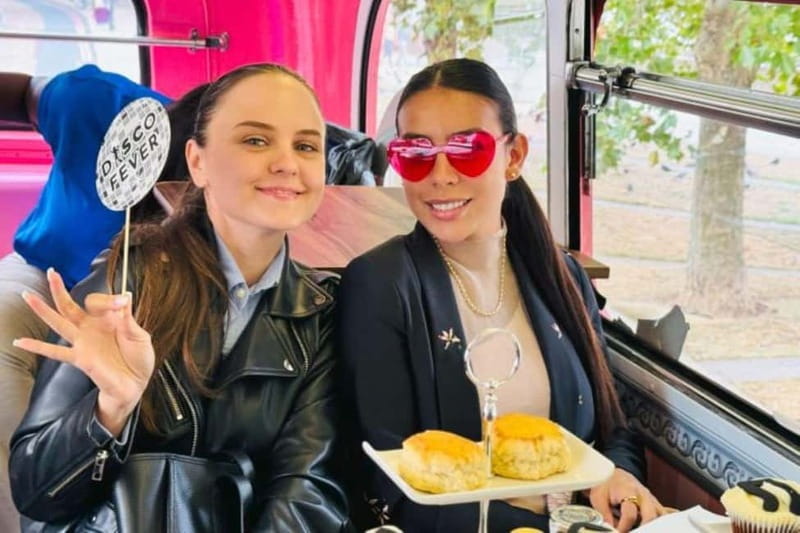 London: "Here We Go Again" Afternoon Tea Bus - What the afternoon tea includes