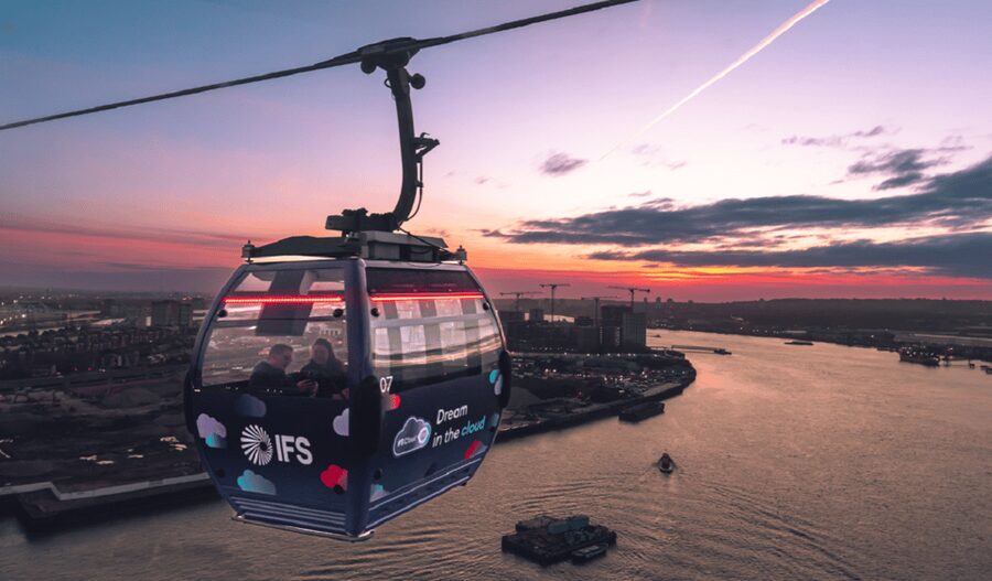 London: IFS Cloud Cable Car - Families, access, and comfort in the cabins