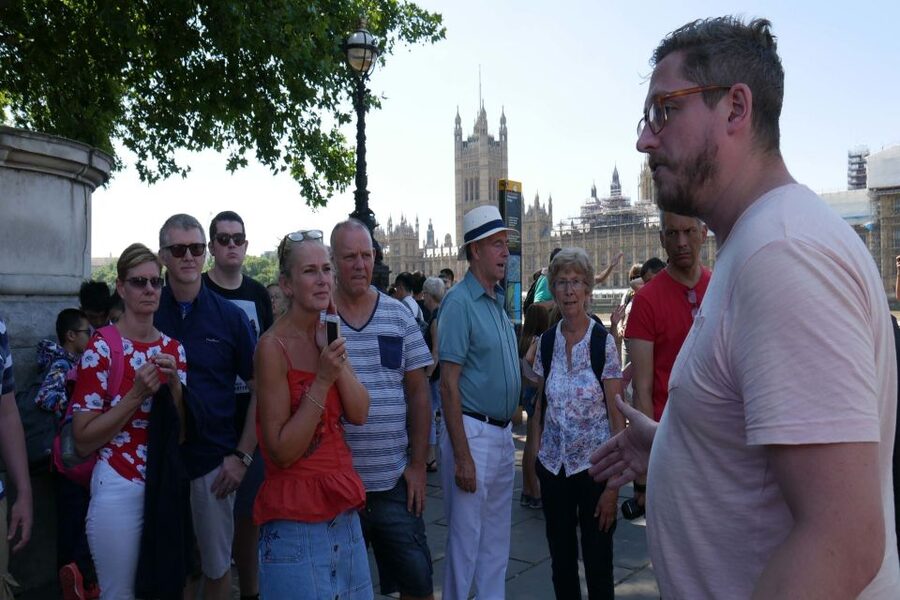 London: James Bond Filming Locations Bus Tour - Whitehall, government buildings, and Bond’s office world