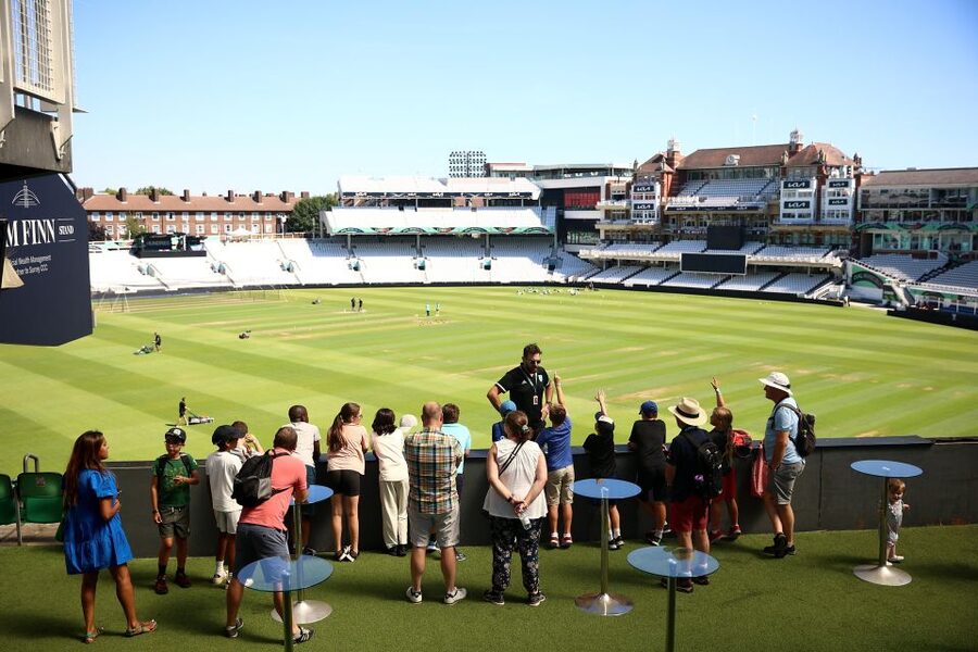 London: Kia Oval Cricket Ground Tour - Broadcast rooms, dining spaces, and city views