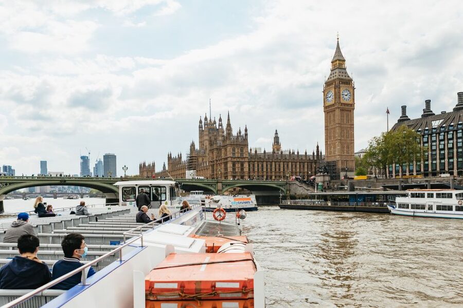 London: River Thames Hop-On Hop-Off Sightseeing Cruise - London Eye Pier and the South Bank sights