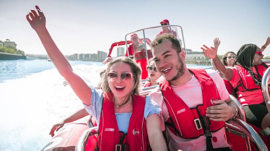 London: River Thames Speed Boat Tour - London Bridge, The Shard, and HMS Belfast