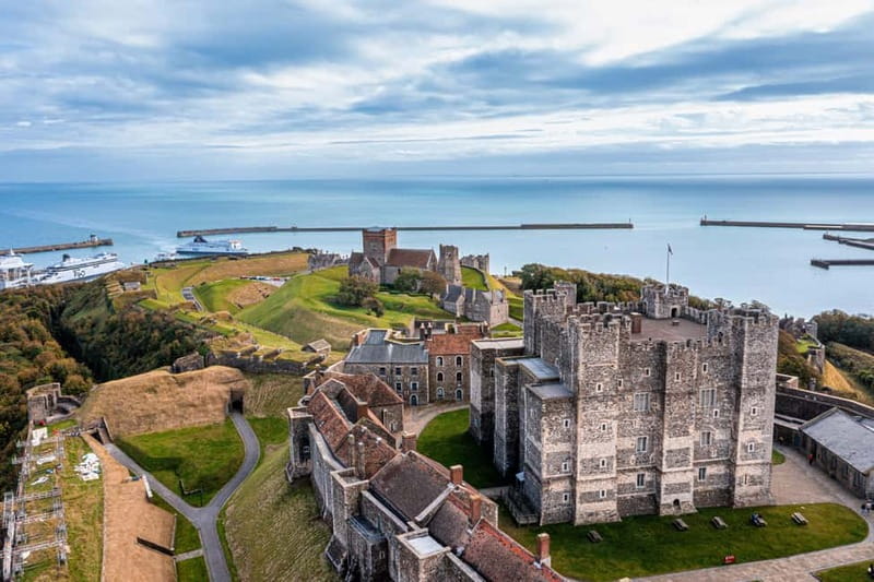 London: Small Group Canterbury, Dover & Kent Villages Tour - The White Cliffs from an unusual viewpoint