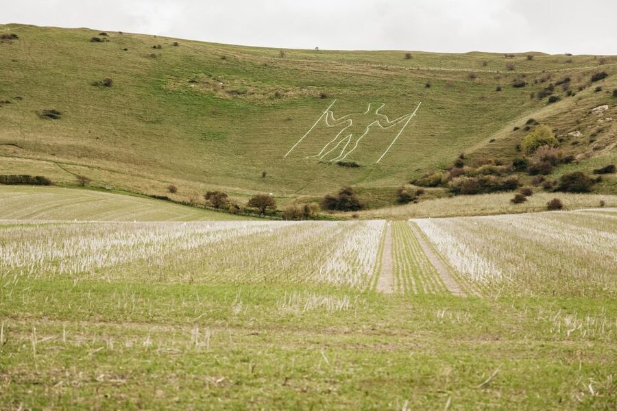 London: South Downs White Cliffs Day Trip with Train Tickets - The Long Man of Wilmington brings a mystery inland