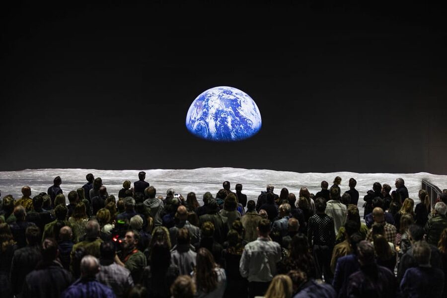 London: The Moonwalkers: A Journey with Tom Hanks Exhibition - Apollo missions told through old footage and close detail