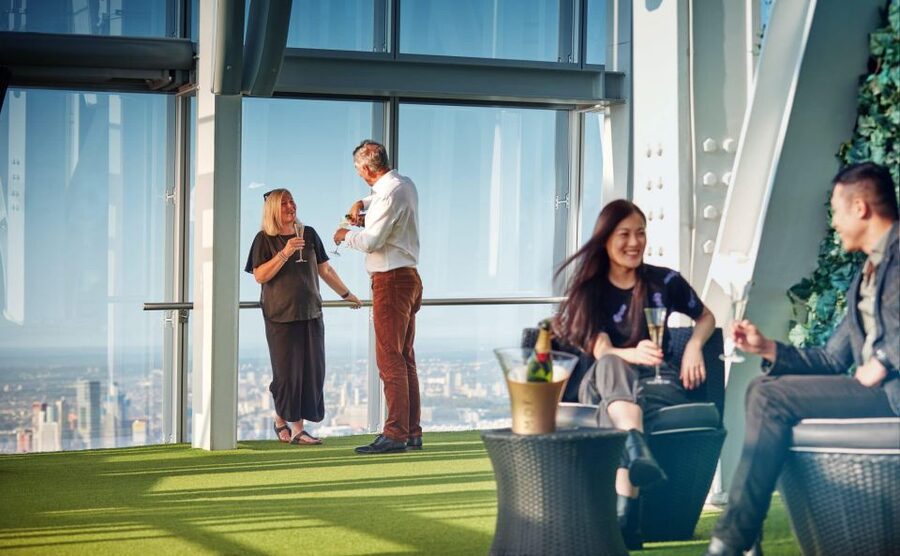 London: The Shard Entry Ticket with Champagne - Champagne, cocktails, and limited seating