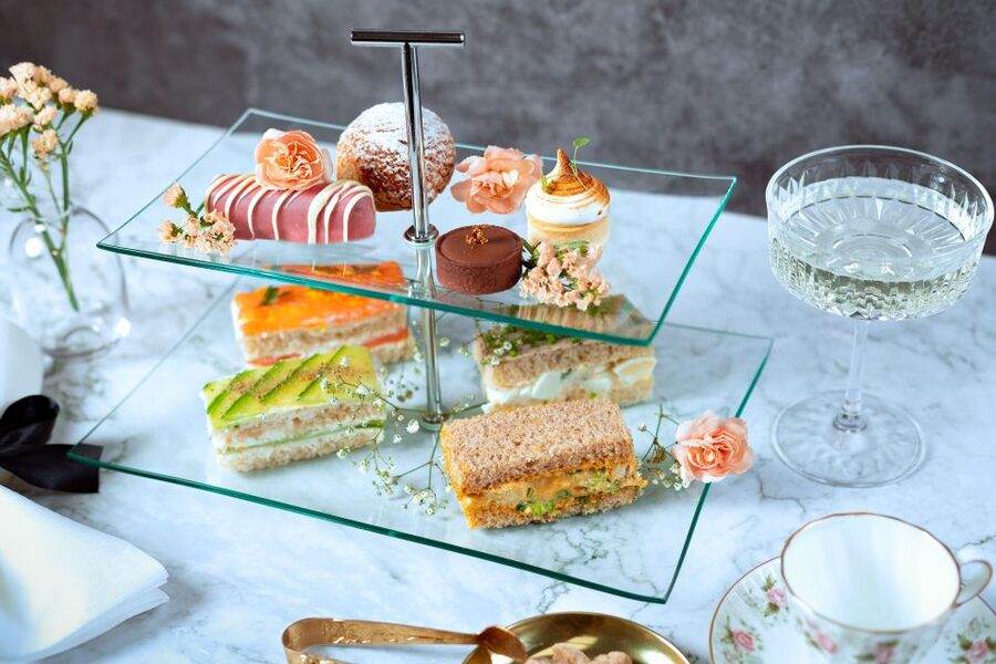 London: Traditional Afternoon Tea Tour in a Luxury Coach - The food: four sandwiches, pastries, and proper scones