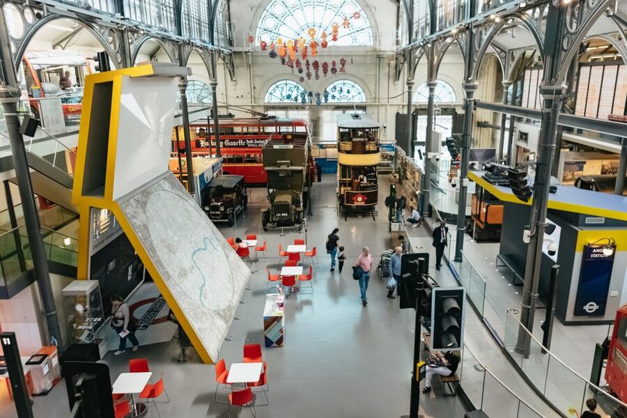 London Transport Museum Entrance Ticket - Horse buses show how London first spread outward