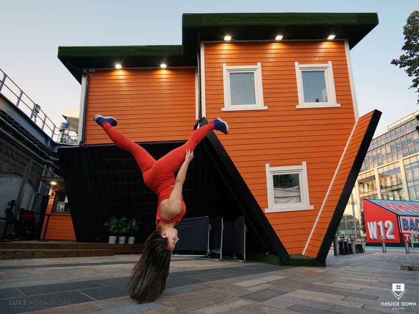 London: Upside Down House Westfield White City Entry Ticket - A house turned onto its roof in West London