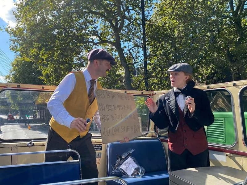 London Vintage Bus Tour: Live Comedy Sightseeing Show - How it compares with hop-on hop-off buses