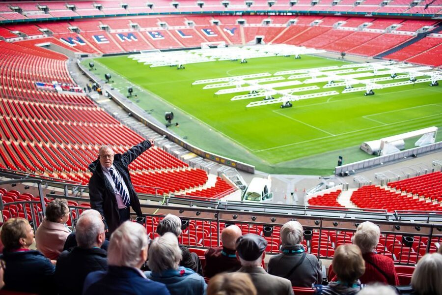 London: Wembley Stadium Guided Tour - Entering Wembley beside Bobby Moore