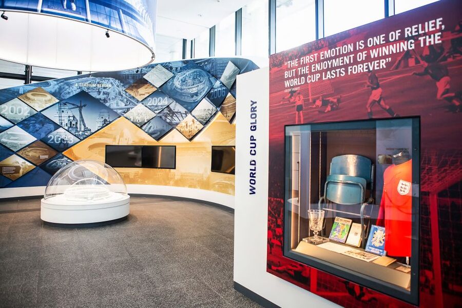London: Wembley Stadium Guided Tour - The trophy winners steps