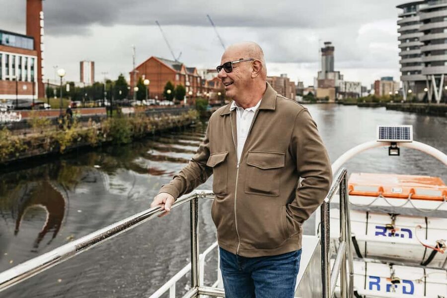 Manchester: Canal & River Cruise - Boarding beneath the Millennium Lift bridge