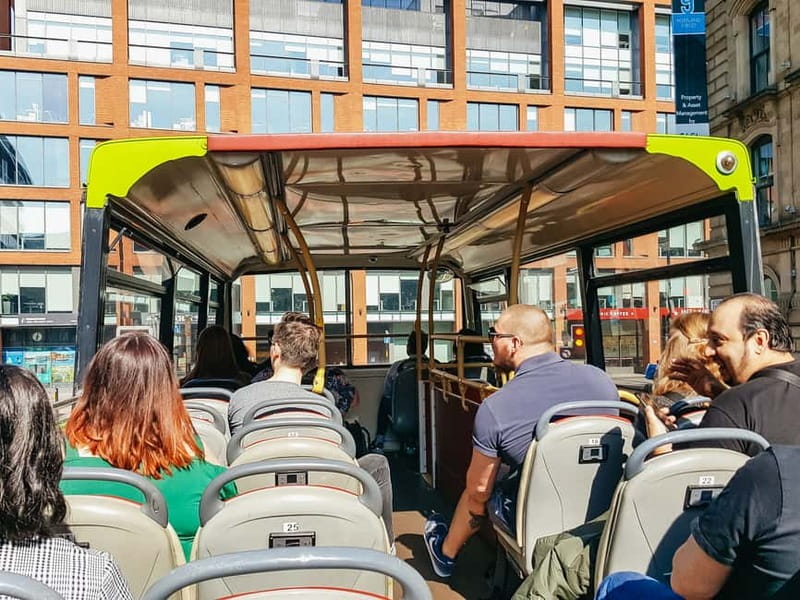 Manchester: Sightseeing Bus Tour - Town Hall, Piccadilly Gardens, and the city center