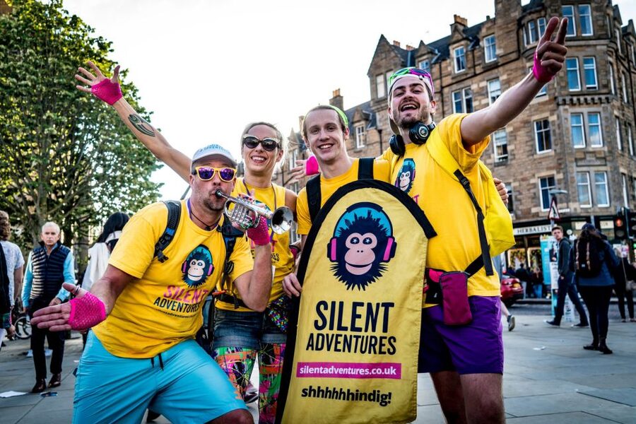 Manchester: Silent Disco Adventure Tour - Meeting the Yellow Team by Banyan
