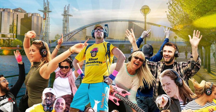 Manchester: Silent Disco Adventure Tour - From First Song to Full Street Performance
