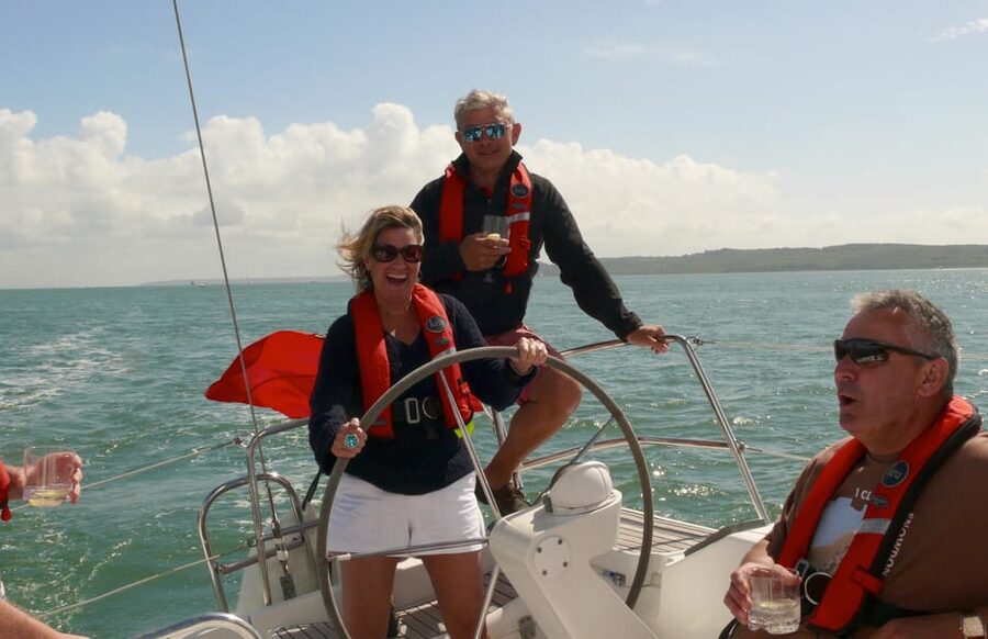 New Forest: Sail with Lunch or Dinner from Lymington - What the Jeanneau yacht feels like under way