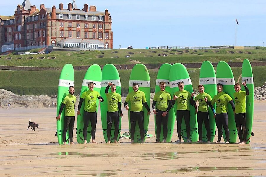 Newquay: 2 hour Surf Experience - For Beginners/Improvers - Starting at Belushi’s sea-facing terrace