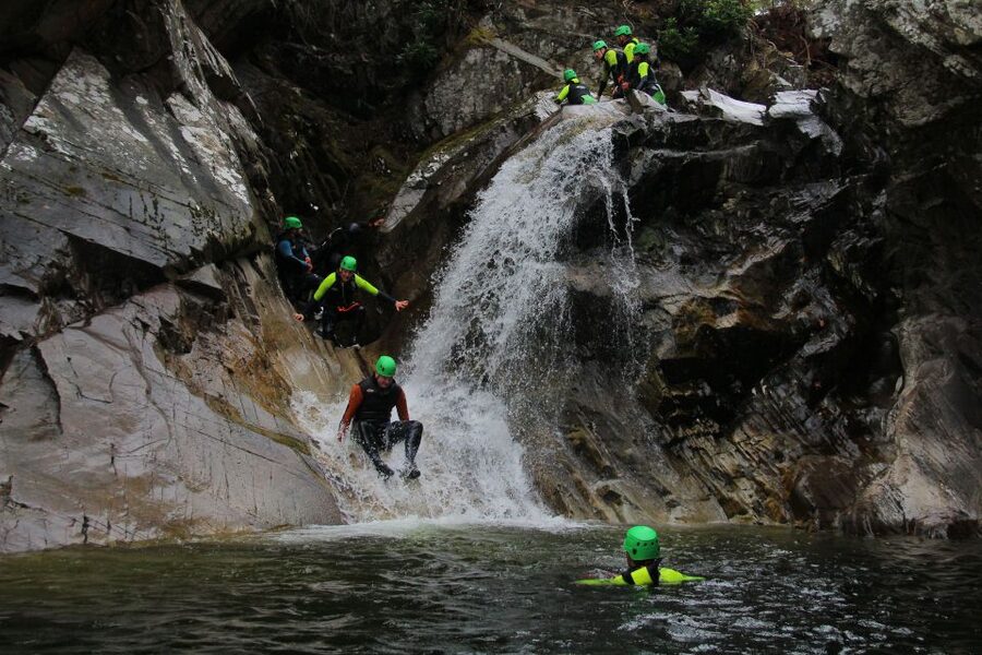Pitlochry: Lower Falls of Bruar Guided Canyoning Experience - From Ballinluig to the Bruar water base