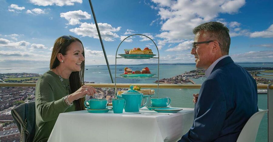 Portsmouth: Spinnaker Tower High Tea in the Clouds - What arrives on the tea stand