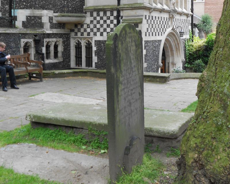 Secret Old London Walking Tour - A bombed church shell and the marks of the Blitz