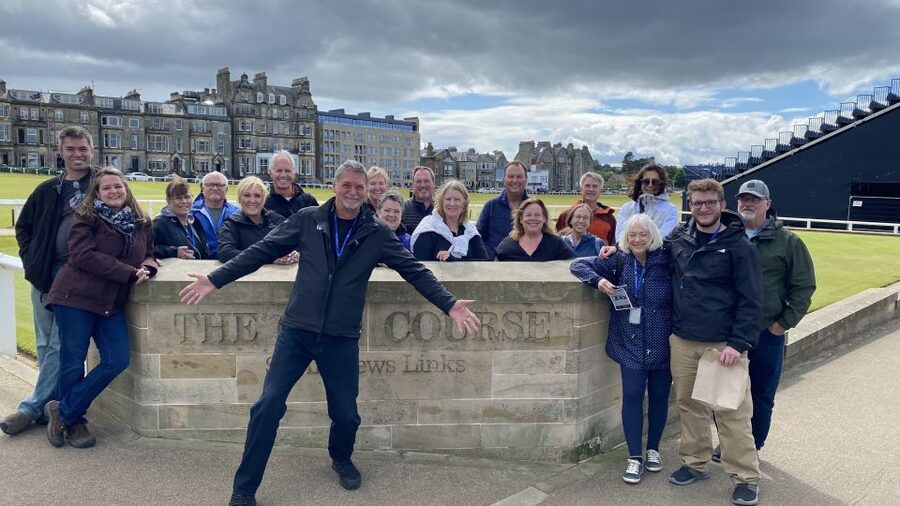 St Andrews: Golf Origins and Old Course History Tour - The 1st tee, clubhouse, and opening drama