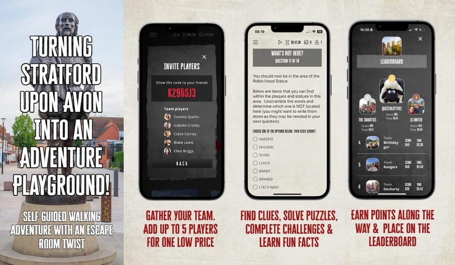 Stratford-upon-Avon: City Walking Tour & Exploration Game - Following Shakespeare through the town
